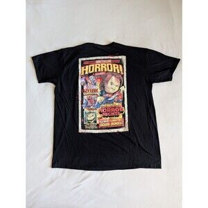2018 Universal Orlando Halloween Horror Nights Chuckie Klown Black T-Shirt SZ XL